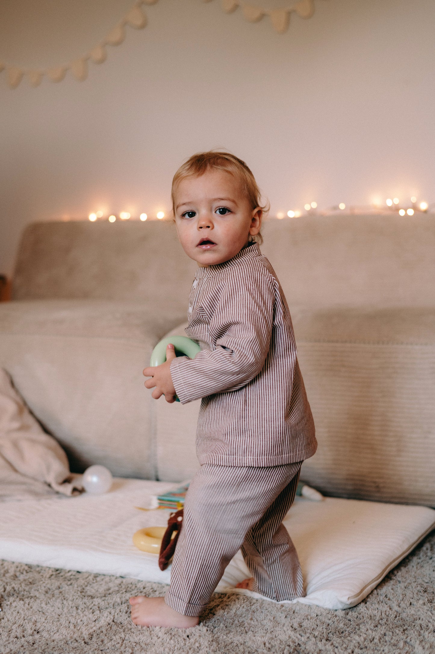 Botao, pyjama bébé, pyjama enfant, pyjama garçon, pyjama 2 pièces, pyjama rayures, made in France