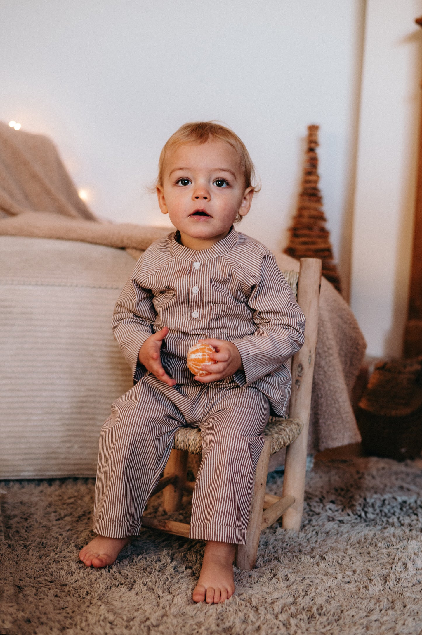 Botao, pyjama bébé, pyjama enfant, pyjama garçon, pyjama 2 pièces, pyjama rayé, made in France